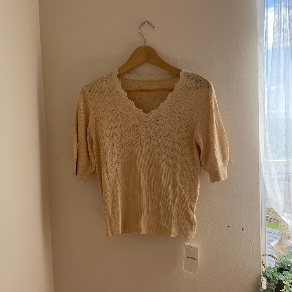 Patricia Icy Silk V-Neck Blouse